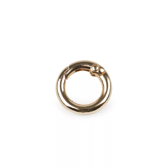 Gömbölyű karabiner táskára / karika kulcsra Ø13 mm - 3 rózsaarany (10 db-os csomagolás) Gömbölyű karabiner táskára / karika kulcsra Ø13 mm - 3 rózsaarany (10 db-os csomagolás)