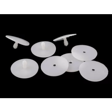 Biztonsági baba ízület Ø43 mm - átlátszó (60 szett)