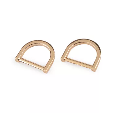   D karika félkarika átmérője 20 mm - 2 arany klasszik (50 db-os csomagolás)