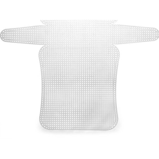 Műanyag hímző kanava / keret táskára / pénztárcára