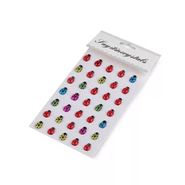 Öntapadós katicabogár ragasztó sávon - 2 mix (3 card)