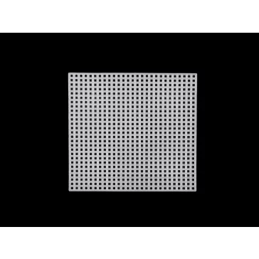   Műanyag kanava / hímzőrács - 2 (14,2x14,2 cm) fehér (20 db-os csomagolás)