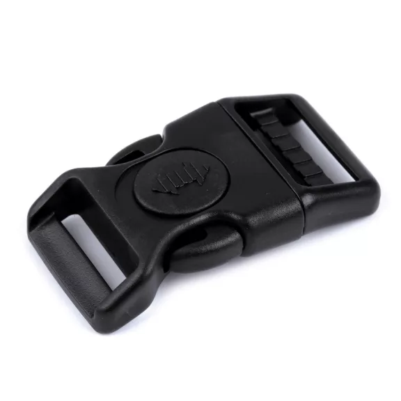 Fagyálló háromágú csat biztosítékkal 20 mm széles, 25 mm ívelt - 2 (25 mm) fekete (10 szett) Fagyálló háromágú csat biztosítékkal 20 mm széles, 25 mm ívelt - 2 (25 mm) fekete (10 szett)