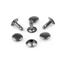 Üreges szegecs Ø12 mm - 2 nikkel fekete (50 pár) Üreges szegecs Ø12 mm - 2 nikkel fekete (50 pár)