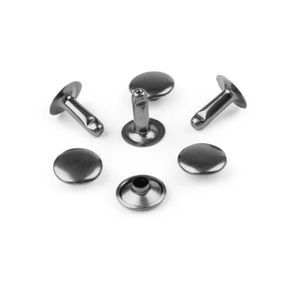 Üreges szegecs Ø12 mm - 2 nikkel fekete (1000 pr) Üreges szegecs Ø12 mm - 2 nikkel fekete (1000 pr)