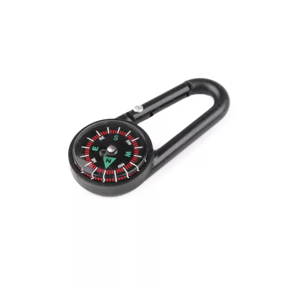 Műanyag karabiner iránytűvel - fekete (10 db-os csomagolás) Műanyag karabiner iránytűvel - fekete (10 db-os csomagolás)