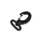 Műanyag karabiner furat 25; 30; 40; 50 mm - 1 (25 mm) fekete (10 db-os csomagolás)