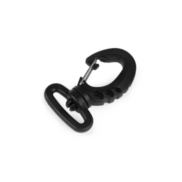   Műanyag karabiner furat 25; 30; 40; 50 mm - 1 (25 mm) fekete (50 db-os csomagolás)