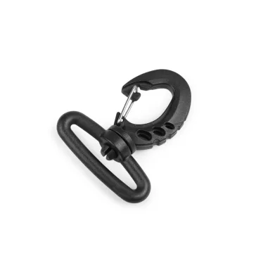   Műanyag karabiner furat 25; 30; 40; 50 mm - 3 (40 mm) fekete (50 db-os csomagolás)