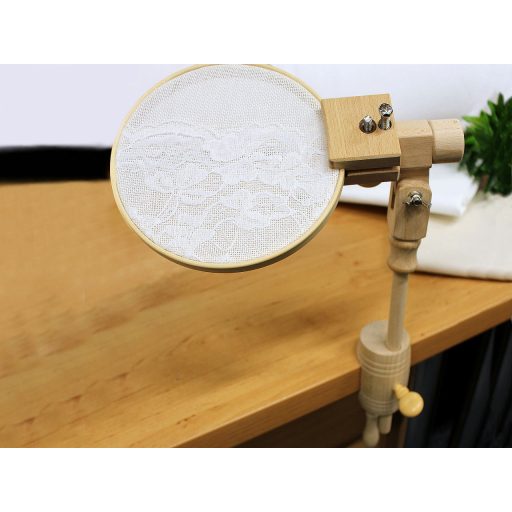 Fa asztali állvány hímzőkerethez