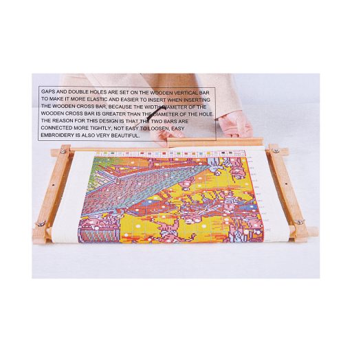 Hímző keret állítható 30,5x54,5 cm