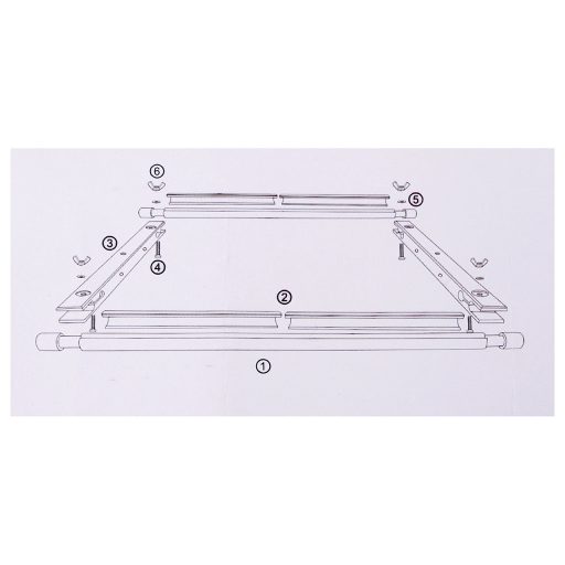 Hímző keret állítható 30,5x54,5 cm