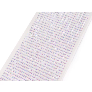   Öntapadós kövek ragasztó szalagon Ø3 mm - 4 crystal AB (1 lap)