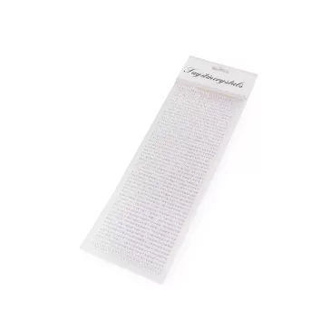   Öntapadós kövek ragasztó szalagon Ø3 mm - 4 crystal AB (3 card)