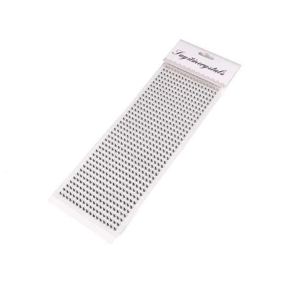 Öntapadós kövek ragasztósávon Ø5 mm - 1 crystal (12 card) Öntapadós kövek ragasztósávon Ø5 mm - 1 crystal (12 card)