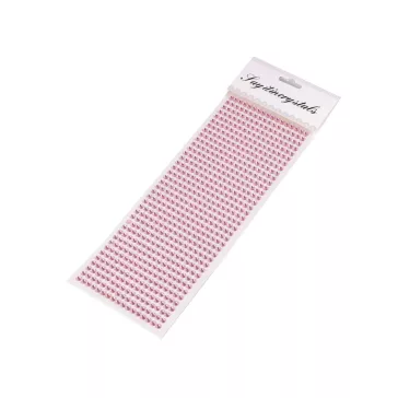   Öntapadós kövek ragasztósávon Ø5 mm - 3 rózsaszín világos (3 card)