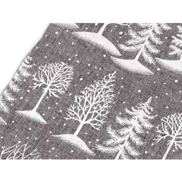   Ajándék tasak fenyőfa 20x30 cm juta utánzat - 1 szürke (1 db-os csomagolás)