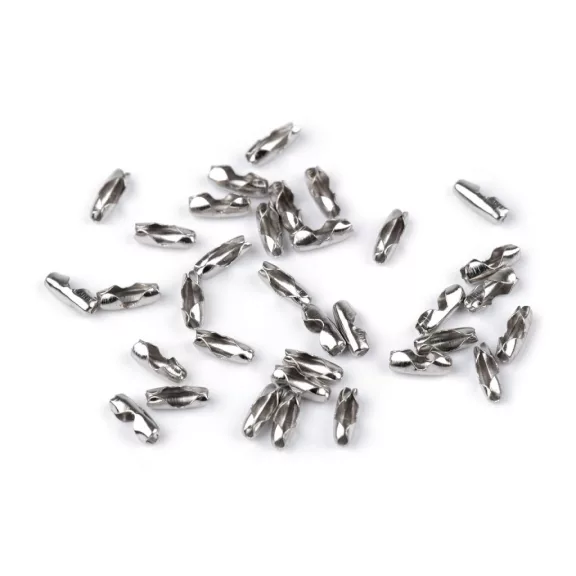 Golyós lánc csatlakozók 3x8 mm - nikkel (100 db-os csomagolás) Golyós lánc csatlakozók 3x8 mm - nikkel (100 db-os csomagolás)