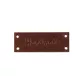 Bőr dísz címke / Handmade, With love 16x44 mm