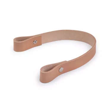   Bőr táskafül, kézitáska széles 2 cm hossza 30 cm - 1 természetes közepes (12 db-os csomagolás)