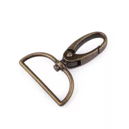 Fém forgós karabiner 37 mm-es befűző