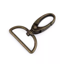Fém forgós karabiner 32 mm-es befűző
