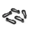 Műanyag karabiner lyuk 8 mm - fekete (100 db-os csomagolás)