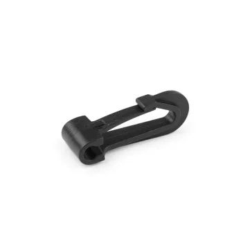   Műanyag karabiner lyuk 8 mm - fekete (300 db-os csomagolás)