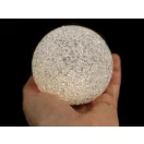 LED világító gömb elemes Ø8 cm - fehér meleg (3 db-os csomagolás)