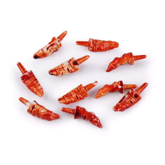 Hóember orr beszúrható 10x31 mm - narancssárga (10 db-os csomagolás) Hóember orr beszúrható 10x31 mm - narancssárga (10 db-os csomagolás)