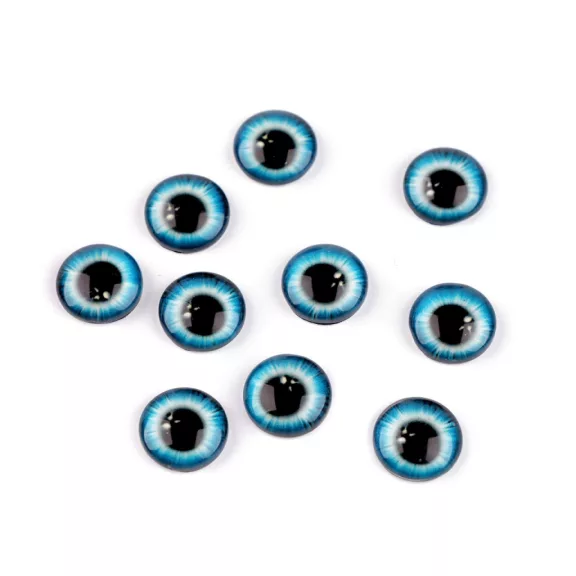 Ragasztható üveg szemek Ø10 és 12 mm - 5 (12 mm) kék (10 db-os csomagolás) Ragasztható üveg szemek Ø10 és 12 mm - 5 (12 mm) kék (10 db-os csomagolás)