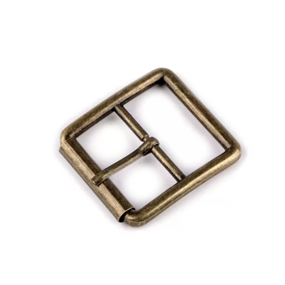 Fém pergős övcsat szélessége 30 mm - 2 ósárgaréz (20 db-os csomagolás) Fém pergős övcsat szélessége 30 mm - 2 ósárgaréz (20 db-os csomagolás)
