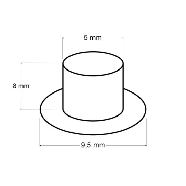   Tömítések alátéttel belső Ø5 mm / külső Ø9,5 mm - ósárgaréz (1000 pr)
