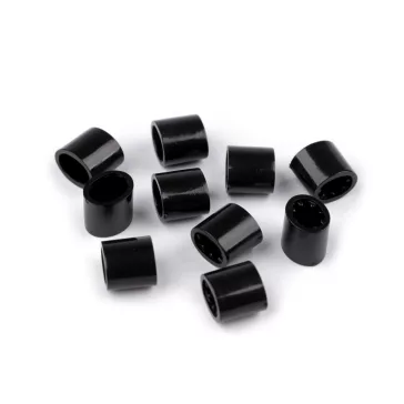   Fék / kapocs karkötőre 7x9 mm - 2 fekete (50 db-os csomagolás)