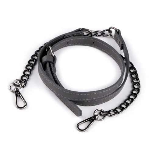 Fém pánt / fül lánccal és karabinerrel táskára szélessége 1,5 cm