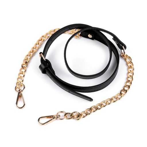 Fém pánt / fül lánccal és karabinerrel táskára szélessége 1,5 cm