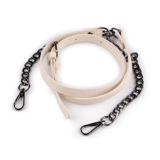 Fém pánt / fül lánccal és karabinerrel táskára szélessége 1,5 cm