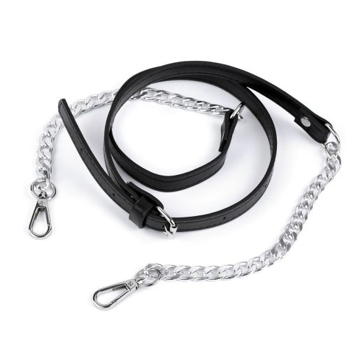 Fém pánt / fül lánccal és karabinerrel táskára szélessége 1,5 cm