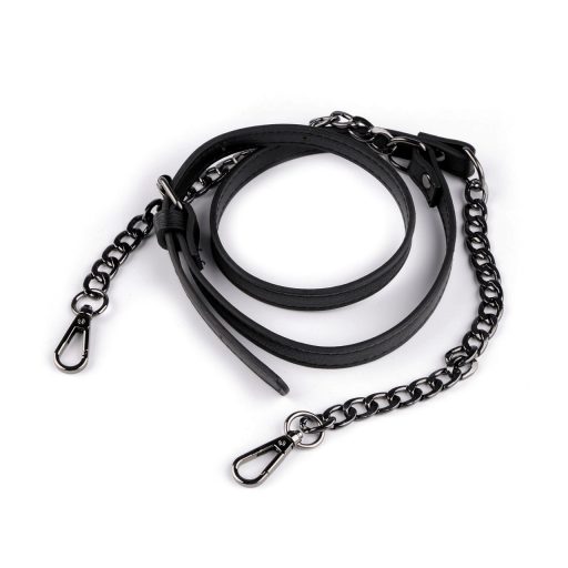 Fém pánt / fül lánccal és karabinerrel táskára szélessége 1,5 cm