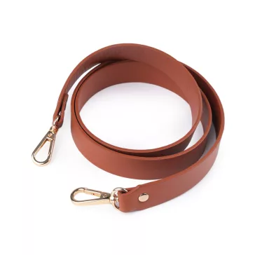   Műbőr pánt / fül karabinerrel táskára szélessége 2,4 cm - 2 fekete nikkel (10 db-os csomagolás)