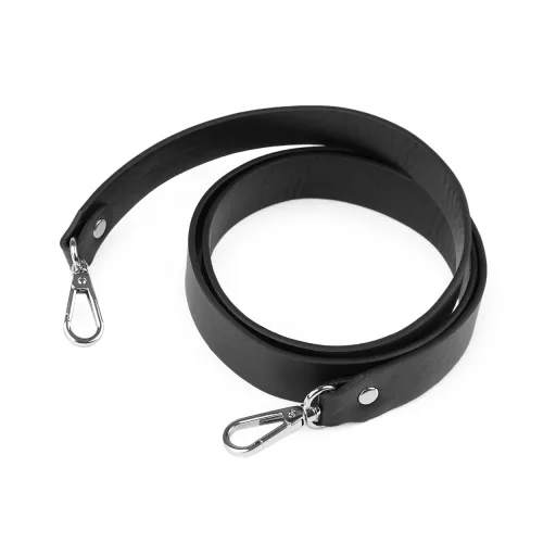 Műbőr pánt / fül karabinerrel táskára szélessége 2,4 cm