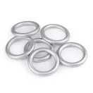 Fa karika színes külső Ø70 mm - 2 ezüst (10 db-os csomagolás)