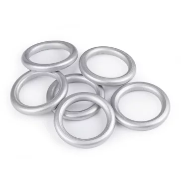   Fa karika színes külső Ø70 mm - 2 ezüst (10 db-os csomagolás)