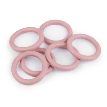   Fa karika színes külső Ø70 mm - 4 púderrózsaszín (10 db-os csomagolás)