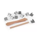 Fa gyertyakakanóc talppal 0,8x9 cm - természetes barna (50 db-os csomagolás) Fa gyertyakakanóc talppal 0,8x9 cm - természetes barna (50 db-os csomagolás)