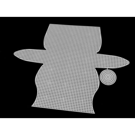 Műanyag hímző kanava / keret táskára / pénztárcára