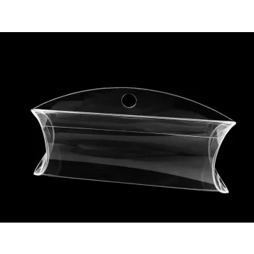   Műanyag doboz akasztható 6x15 cm - Transparent (100 db-os csomagolás)