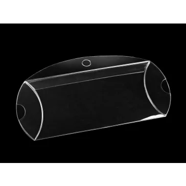   Műanyag doboz akasztható 6x15 cm - Transparent (100 db-os csomagolás)