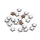 Mini fa csillag ragasztható Ø10 mm - 1 fehér természetes (20 db-os csomagolás) Mini fa csillag ragasztható Ø10 mm - 1 fehér természetes (20 db-os csomagolás)