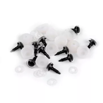   Glitter szemek biztosítékkal Ø10 mm - 3 (11) krém világos AB (50 szett)